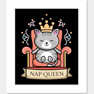 Nap Queen Cat Posters and Art